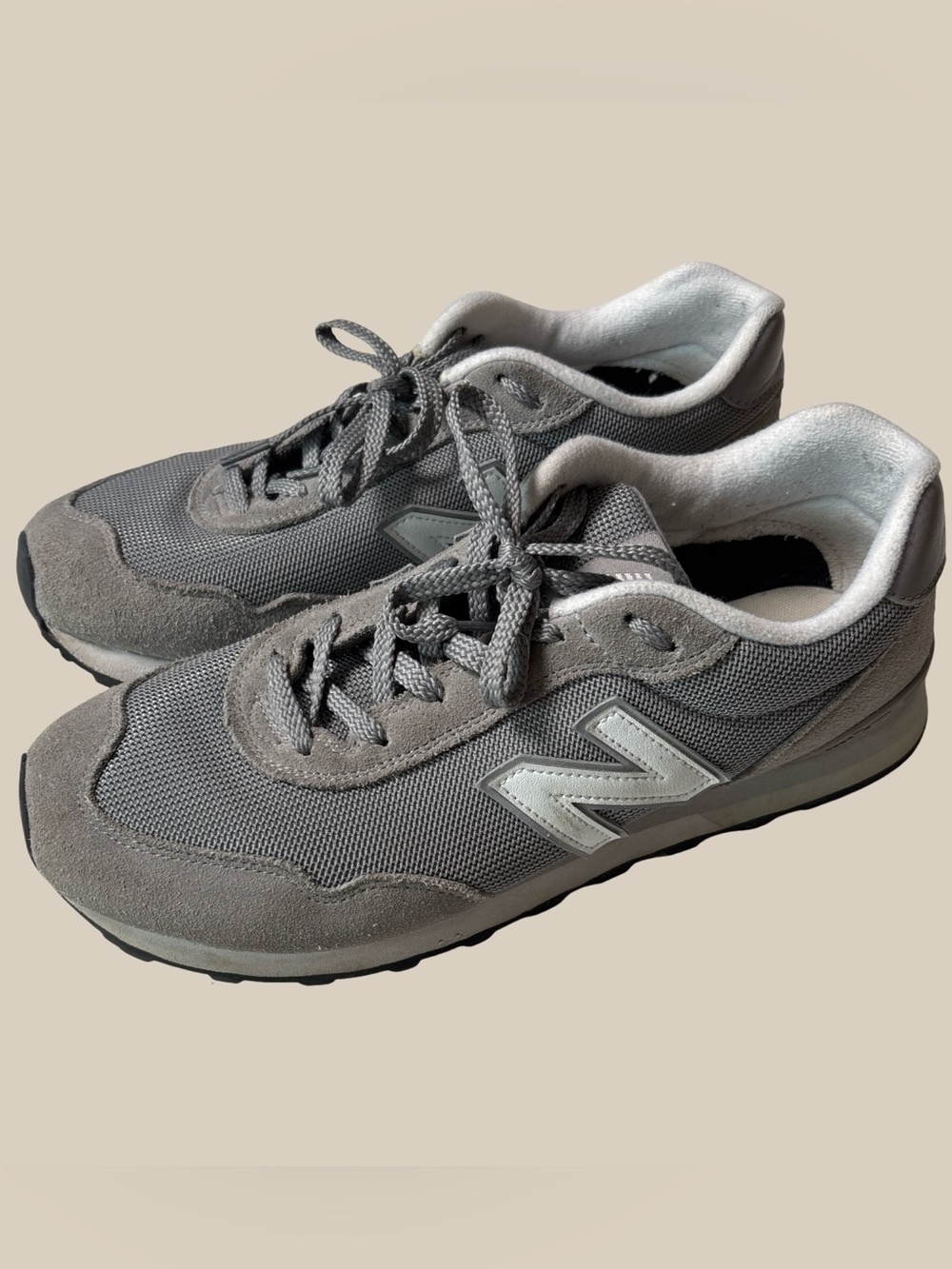 New Balance Womens 515 V3 Running Shoes Grey White Mesh Suede Comfort Sneaker 11